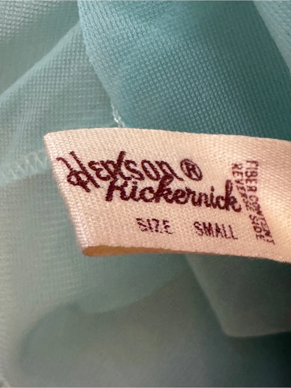 Vintage 1960s Henson Kickerknick Pale Blue Turquoise Petticoat Slip Skirt Small